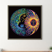 Load image into Gallery viewer, Diamond Painting - Partial Special Shaped - Sun Moon Mandala (30*30CM)