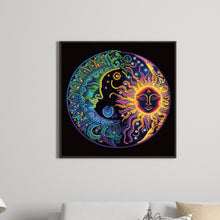 Load image into Gallery viewer, Diamond Painting - Partial Special Shaped - Sun Moon Mandala (30*30CM)