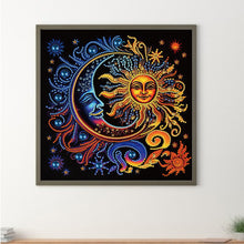 Load image into Gallery viewer, Diamond Painting - Partial Special Shaped - Sun Moon Mandala (30*30CM)