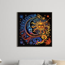 Load image into Gallery viewer, Diamond Painting - Partial Special Shaped - Sun Moon Mandala (30*30CM)