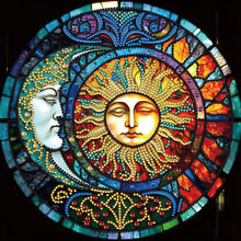 Load image into Gallery viewer, Diamond Painting - Partial Special Shaped - Sun Moon Mandala (30*30CM)