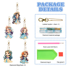 Load image into Gallery viewer, 5D Diamond Art Key Rings Art Craft DIY Double Sided Cartoon Gifts (YSK143)