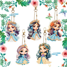 Load image into Gallery viewer, 5D Diamond Art Key Rings Art Craft DIY Double Sided Cartoon Gifts (YSK143)