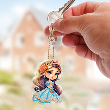Load image into Gallery viewer, 5D Diamond Art Key Rings Art Craft DIY Double Sided Cartoon Gifts (YSK143)