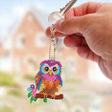 Load image into Gallery viewer, 5D Diamond Art Key Rings Art Craft DIY Double Sided Cartoon Gifts (YSK145)