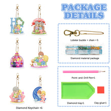 Load image into Gallery viewer, 5D Diamond Art Key Rings Art Craft DIY Double Sided Cartoon Gifts (YSK147)