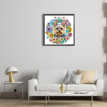 Load image into Gallery viewer, Diamond Painting - Full Round - yorkshire terrier (30*30CM)