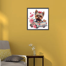 Load image into Gallery viewer, Diamond Painting - Full Round - yorkshire terrier (30*30CM)
