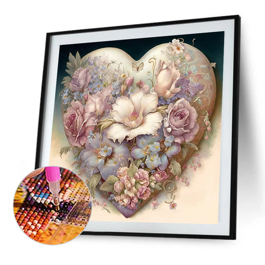 Diamond Painting - Full Round - love flowers (40*40CM)