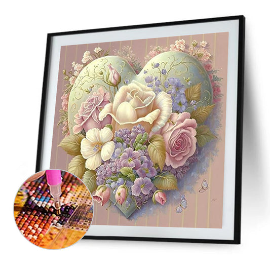 Diamond Painting - Full Round - love flowers (40*40CM)