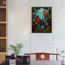 Load image into Gallery viewer, Diamond Painting - Full Square - Glass Art Cardinals (40*50CM)