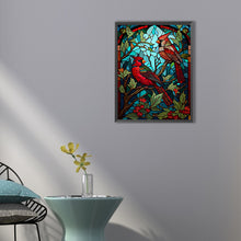 Load image into Gallery viewer, Diamond Painting - Full Square - Glass Art Cardinals (40*50CM)