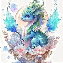 Load image into Gallery viewer, Diamond Painting - Full Round - baby dragon (30*30CM)