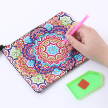 Load image into Gallery viewer, DIY Diamond Art Cosmetic Bag Flowers Single Sided PU Women Clutch (BD-09)