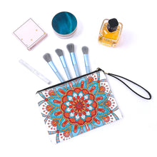 Load image into Gallery viewer, DIY Diamond Art Cosmetic Bag Flowers Single Sided PU Women Clutch (BD-17)