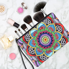 Load image into Gallery viewer, DIY Diamond Art Cosmetic Bag Flowers Single Sided PU Women Clutch (BD-19)