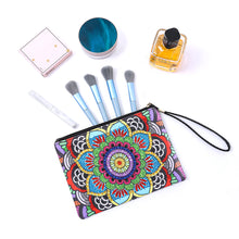 Load image into Gallery viewer, DIY Diamond Art Cosmetic Bag Flowers Single Sided PU Women Clutch (BD-19)