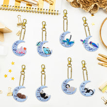 Load image into Gallery viewer, 8pcs Diamond Art Keychain Special-shaped Drill 5D DIY Bag Pandant (YS201)