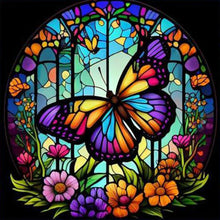 Load image into Gallery viewer, Diamond Painting - Full Round - Painted Butterfly Glass Art (30*30CM)
