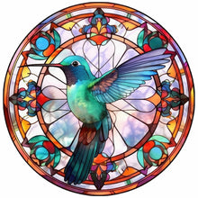 Load image into Gallery viewer, Diamond Painting - Full Round - Hummingbird Glass Art (30*30CM)