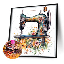 Load image into Gallery viewer, Diamond Painting - Full Round - sewing machine (30*30CM)