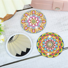 Load image into Gallery viewer, 3pcs Diamond Painting Makeup Mirror Portable DIY Datura for Girl (XJ001)