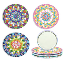 Load image into Gallery viewer, 3pcs Diamond Painting Makeup Mirror Portable DIY Datura for Girl (XJ002)