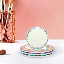Load image into Gallery viewer, 3pcs Diamond Painting Makeup Mirror Portable DIY Datura for Girl (XJ003)