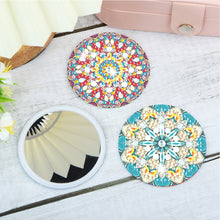 Load image into Gallery viewer, 3pcs Diamond Painting Makeup Mirror Portable DIY Datura for Girl (XJ003)