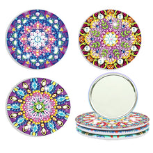 Load image into Gallery viewer, 3pcs Diamond Painting Makeup Mirror Portable DIY Datura for Girl (XJ004)