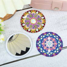 Load image into Gallery viewer, 3pcs Diamond Painting Makeup Mirror Portable DIY Datura for Girl (XJ004)