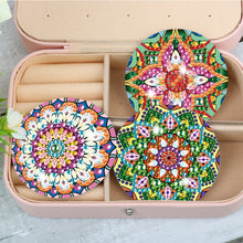 Load image into Gallery viewer, 3pcs Diamond Painting Makeup Mirror Portable DIY Datura for Girl (XJ005)