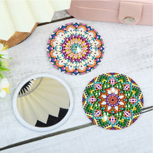 Load image into Gallery viewer, 3pcs Diamond Painting Makeup Mirror Portable DIY Datura for Girl (XJ005)