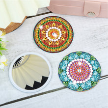 Load image into Gallery viewer, 3pcs Diamond Painting Makeup Mirror Portable DIY Datura for Girl (XJ009)