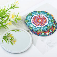 Load image into Gallery viewer, 3pcs Diamond Painting Makeup Mirror Portable DIY Datura for Girl (XJ009)