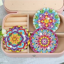 Load image into Gallery viewer, 3pcs Diamond Painting Makeup Mirror Portable DIY Datura for Girl (XJ010)