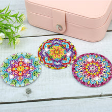 Load image into Gallery viewer, 3pcs Diamond Painting Makeup Mirror Portable DIY Datura for Girl (XJ010)