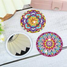 Load image into Gallery viewer, 3pcs Diamond Painting Makeup Mirror Portable DIY Datura for Girl (XJ010)