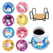 Load image into Gallery viewer, 8pcs Cork Coaster Ornament DIY Anti Slip Coasters for Adults Kids (BD224)