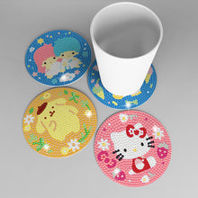 Load image into Gallery viewer, 8pcs Cork Coaster Ornament DIY Anti Slip Coasters for Adults Kids (BD224)