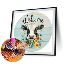 Load image into Gallery viewer, Diamond Painting - Full Round - round cow (30*30CM)