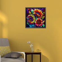 Load image into Gallery viewer, Diamond Painting - Full Round - colorful sunflower (30*30CM)