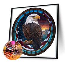 Load image into Gallery viewer, Diamond Painting - Full Round - round glass art eagle (30*30CM)