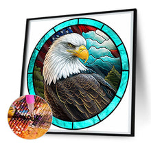 Load image into Gallery viewer, Diamond Painting - Full Round - round glass art eagle (30*30CM)