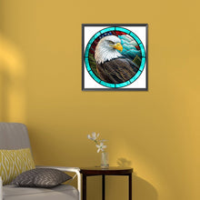 Load image into Gallery viewer, Diamond Painting - Full Round - round glass art eagle (30*30CM)