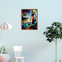 Load image into Gallery viewer, Diamond Painting - Full Round - lighthouse glass art (30*40CM)