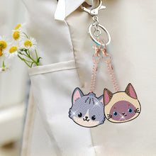 Load image into Gallery viewer, 8pcs Diamond Art Key Rings Art Craft 5D DIY Bag Pandant for Beginners Home Decor