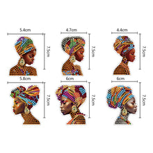 Load image into Gallery viewer, 6pcs Diamond Art Keychain Special-shaped Drill 5D DIY Bag Pandant (GJ091)