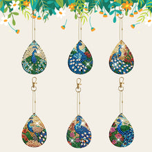 Load image into Gallery viewer, 6pcs Diamond Art Keychain Special-shaped Drill 5D DIY Bag Pandant (GJ098)