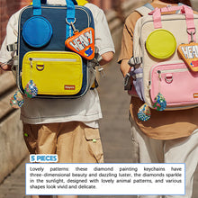 Load image into Gallery viewer, 6pcs Diamond Art Keychain Special-shaped Drill 5D DIY Bag Pandant (GJ098)